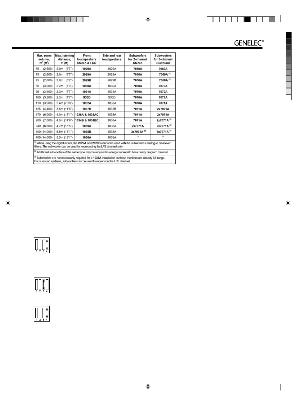 Phase correction method with test equipment, Overload indicators, Subwoofer bypass control | Genelec 7070A User Manual | Page 5 / 8