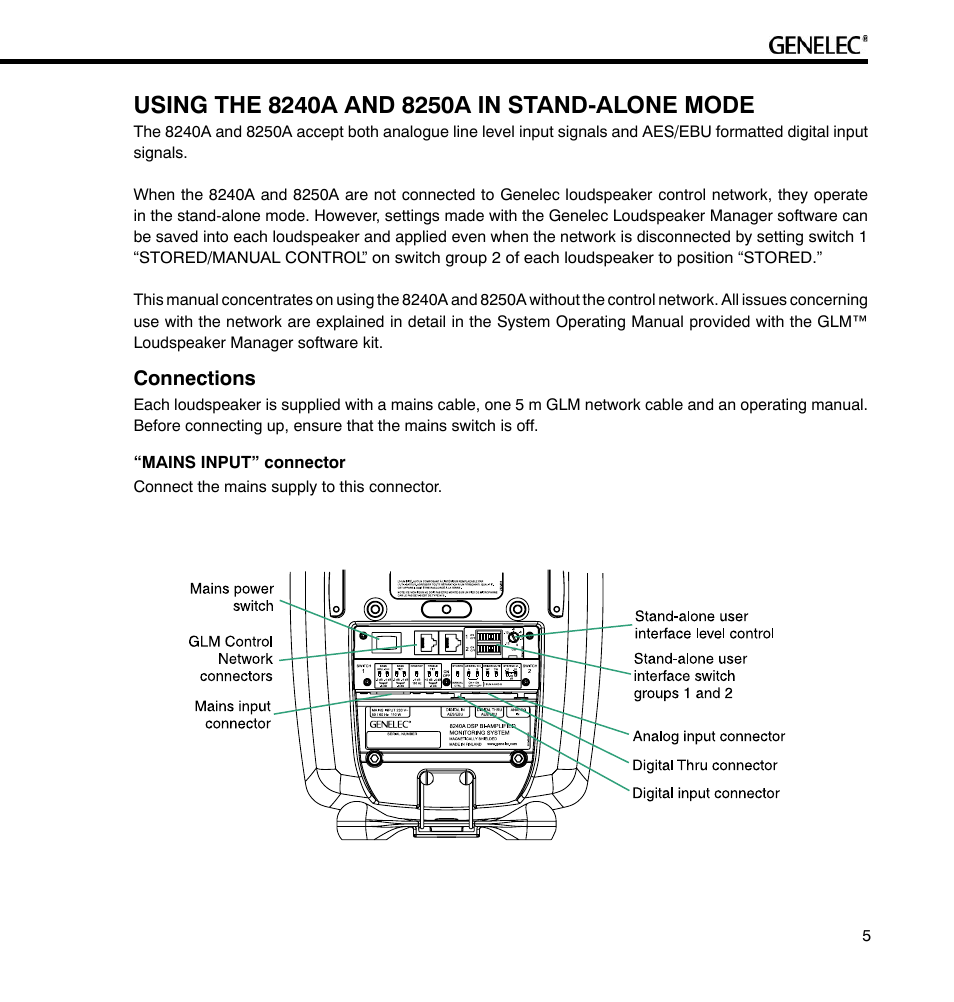 Genelec 8240A User Manual | Page 5 / 16