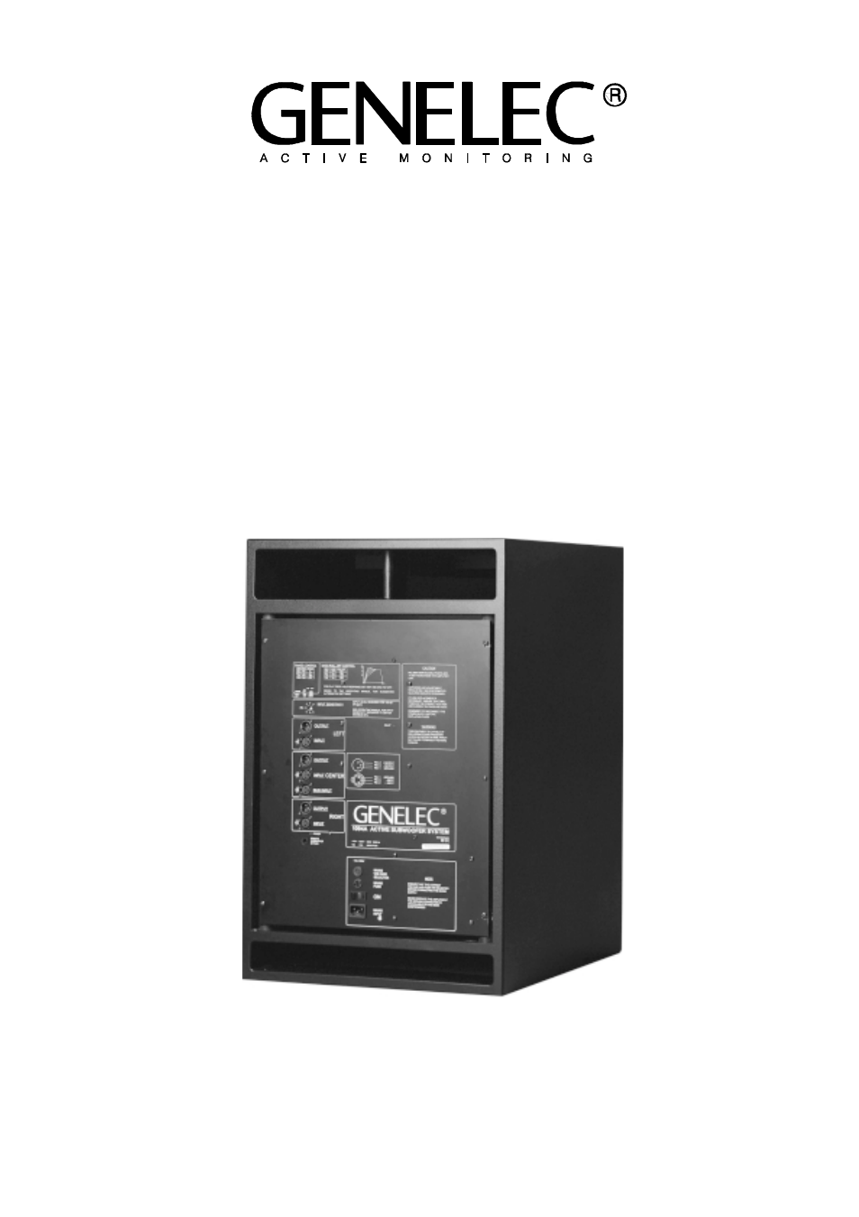 Genelec 1094A User Manual | 8 pages