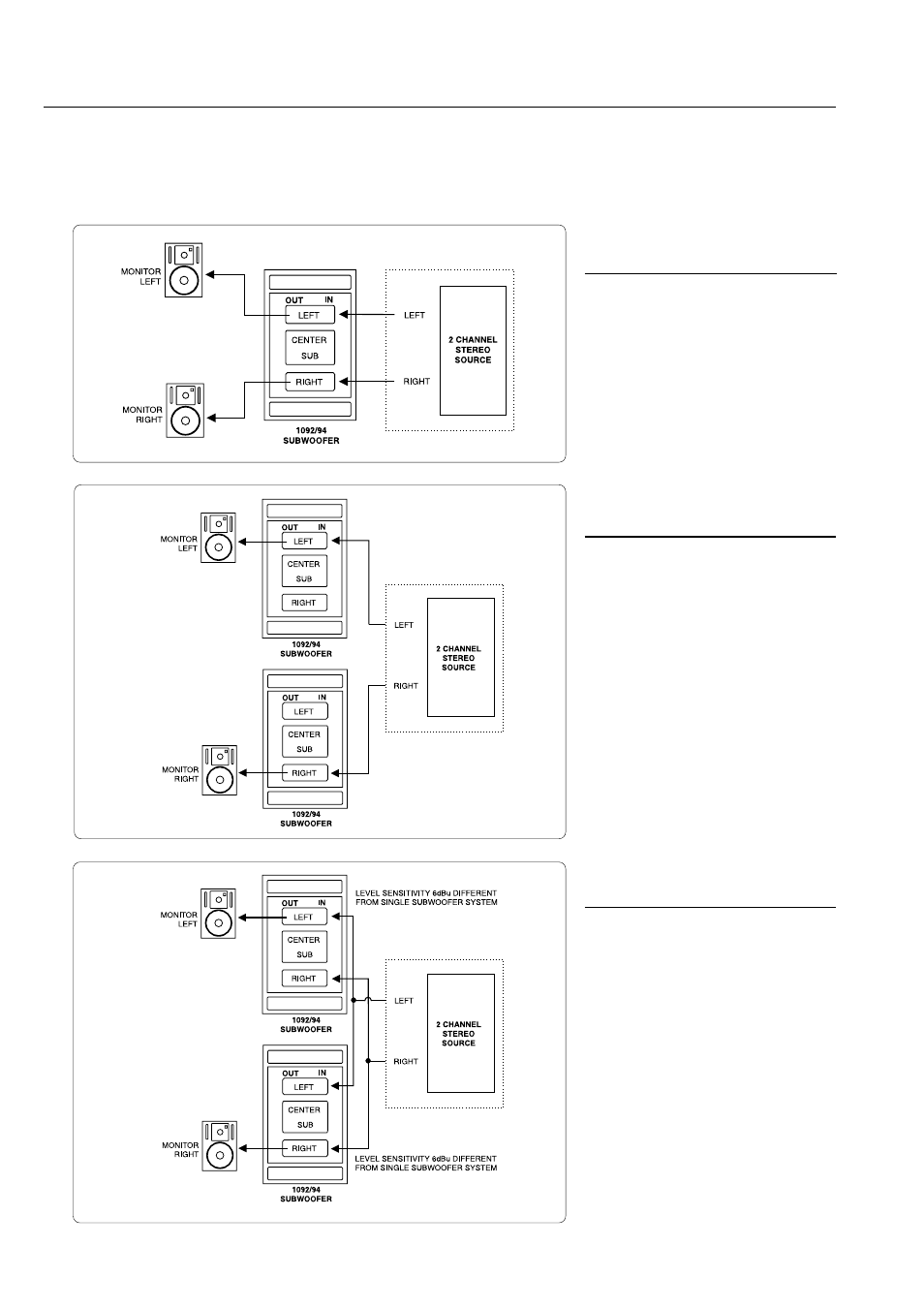 System connection | Genelec 1094A User Manual | Page 5 / 8