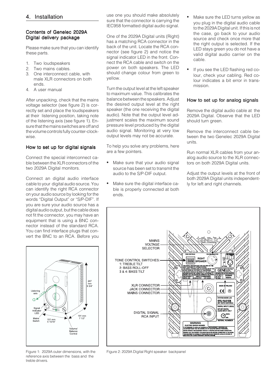 Genelec 2029A User Manual | Page 3 / 6