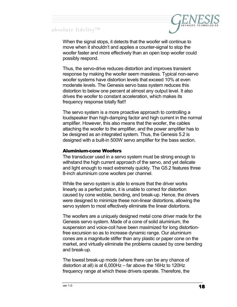 Luminium, Cone, Oofers | Genesis I.C.E. Genesis 5.2 User Manual | Page 18 / 20
