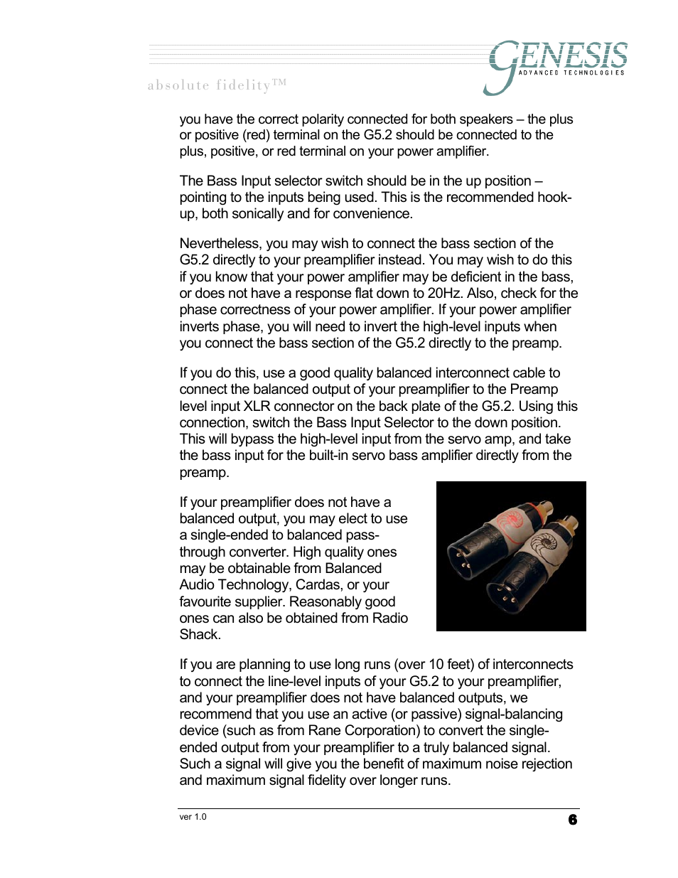 Genesis I.C.E. Genesis 5.2 User Manual | Page 6 / 20