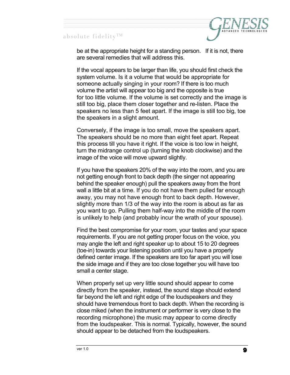 Genesis I.C.E. Genesis 5.2 User Manual | Page 9 / 20