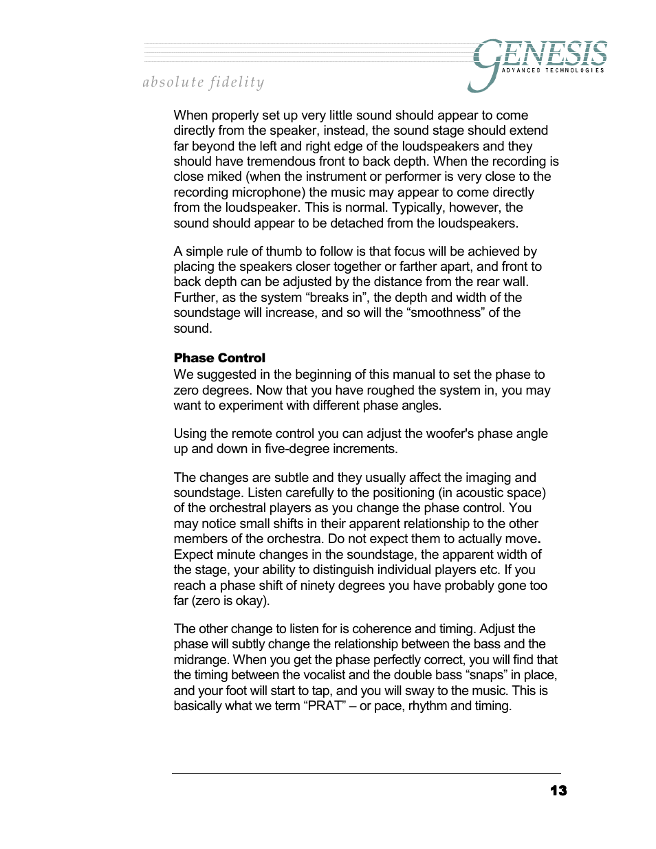Genesis I.C.E. 201 User Manual | Page 13 / 25