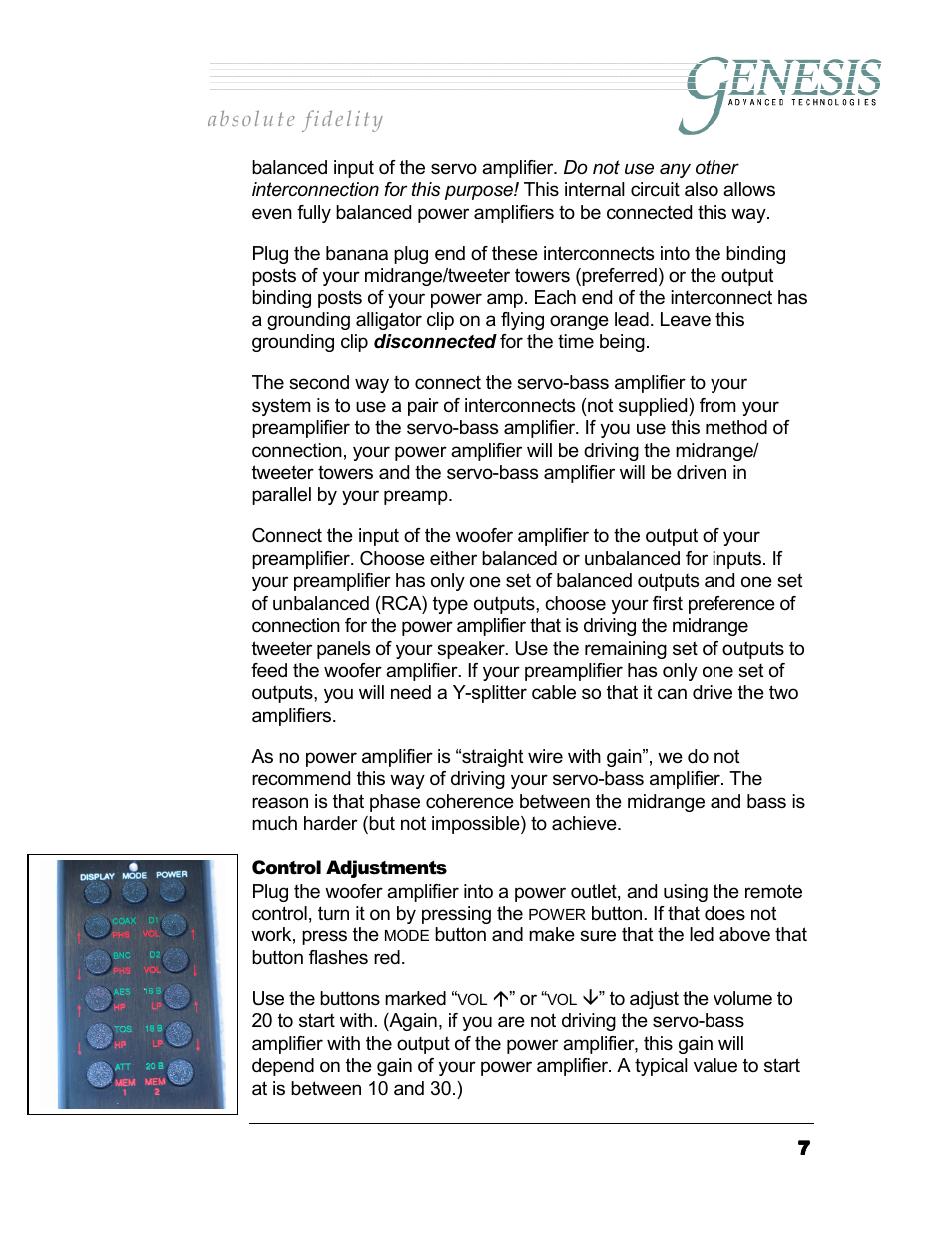 Genesis I.C.E. 201 User Manual | Page 7 / 25