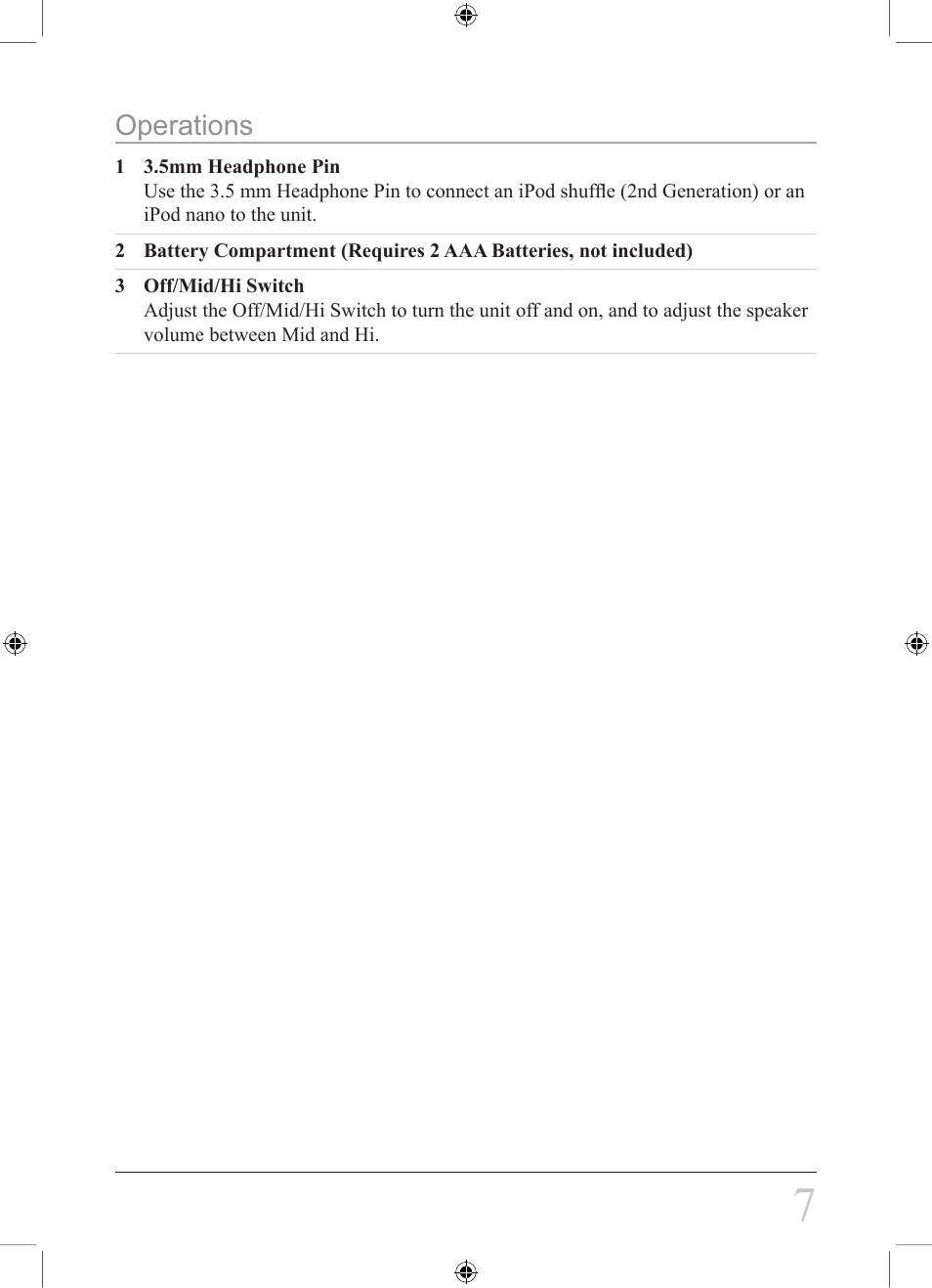 GPX SA118S User Manual | Page 7 / 8