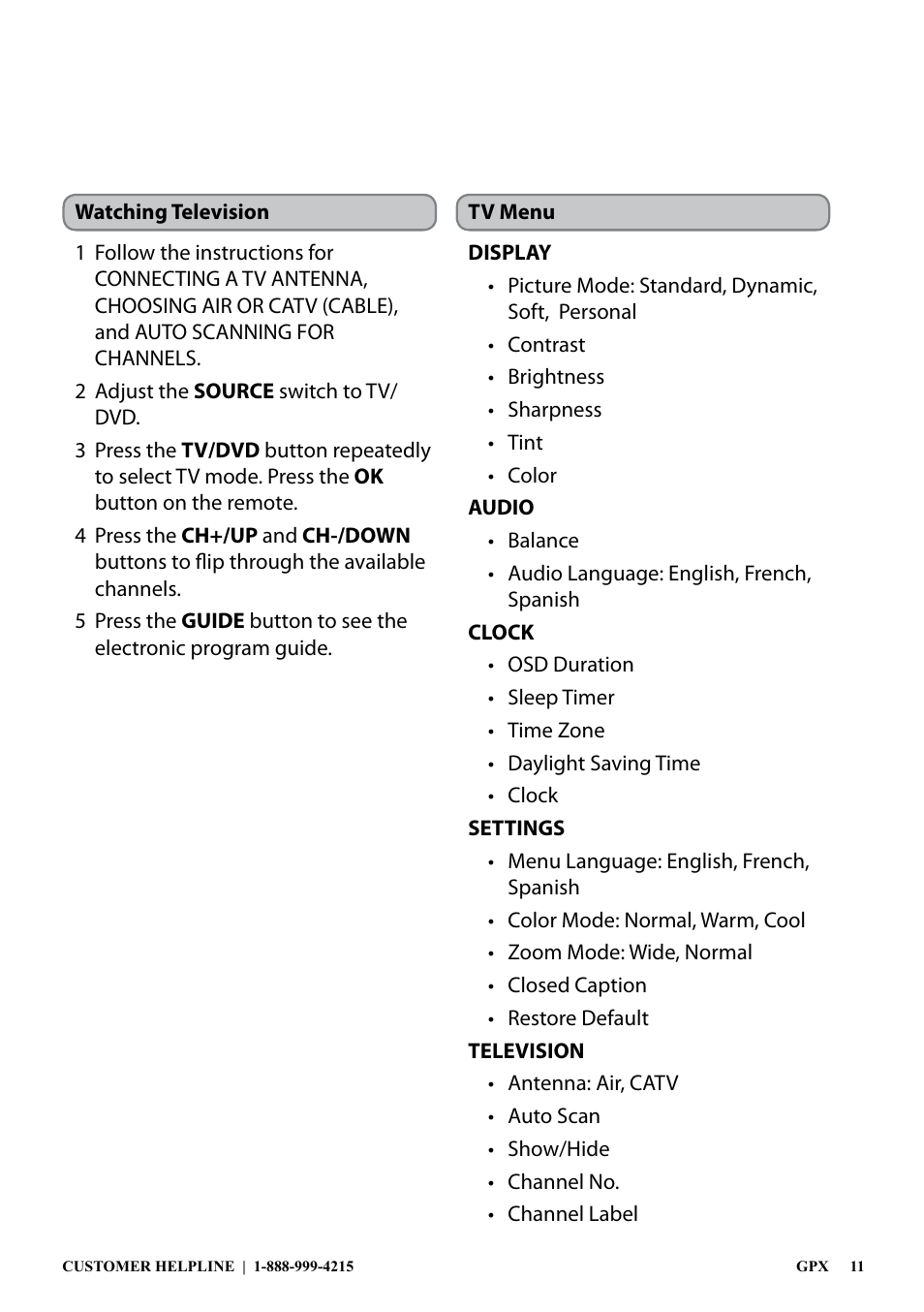 GPX BT780B User Manual | Page 11 / 16