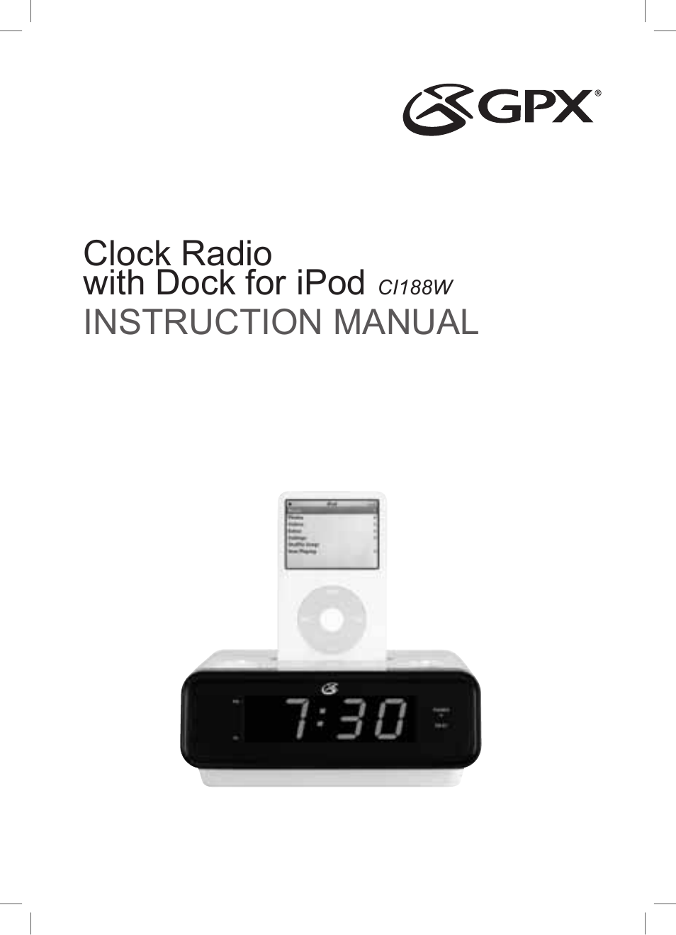 GPX CI188W User Manual | 8 pages