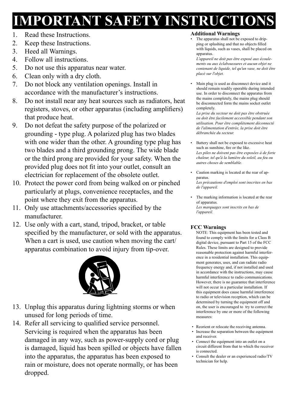 Important█safety█instructions | GPX TL909 User Manual | Page 3 / 12