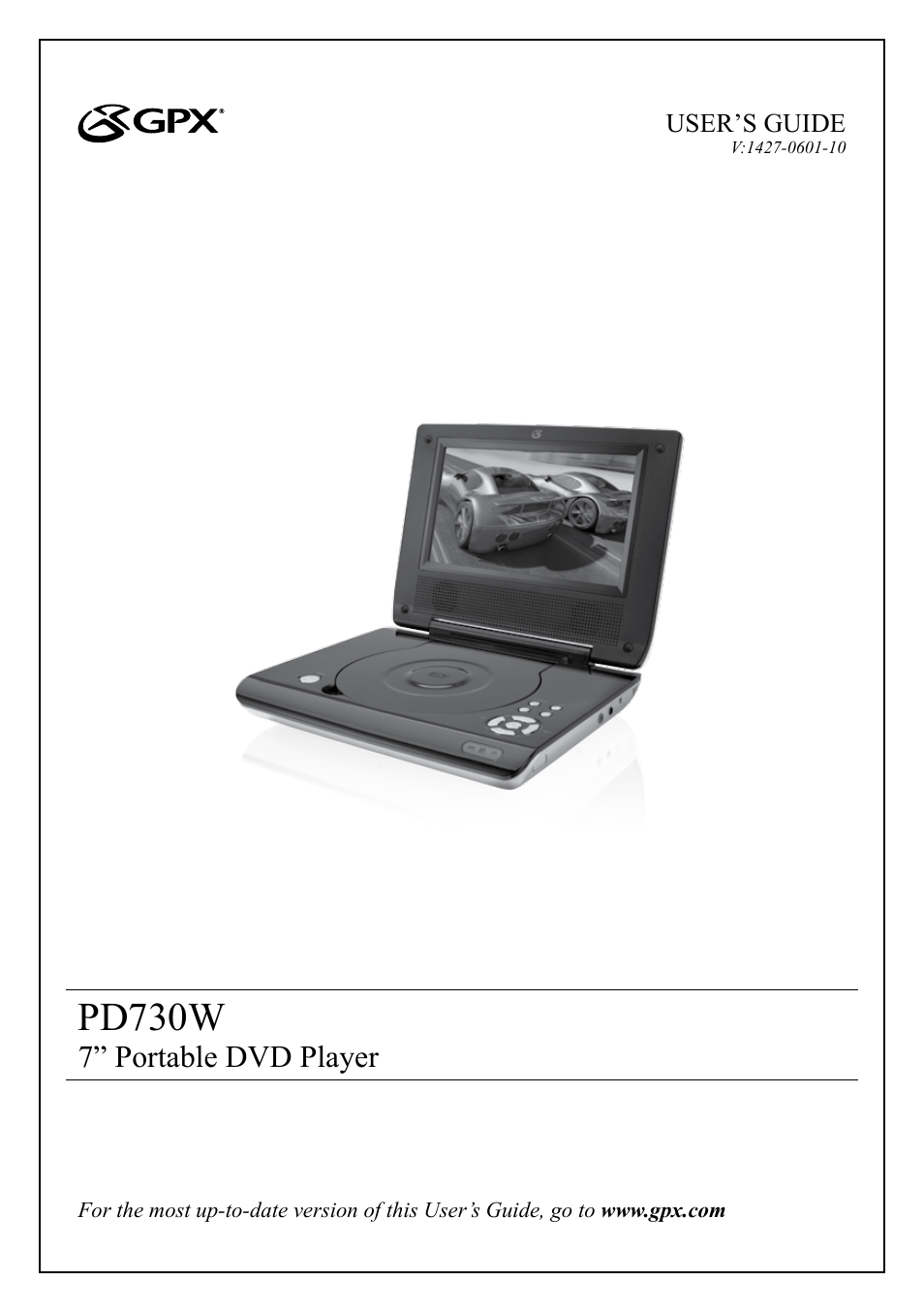 GPX PD730W User Manual | 12 pages