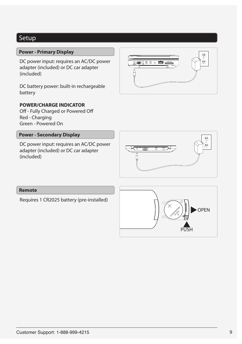 Setup | GPX ONNPD7711B User Manual | Page 9 / 16