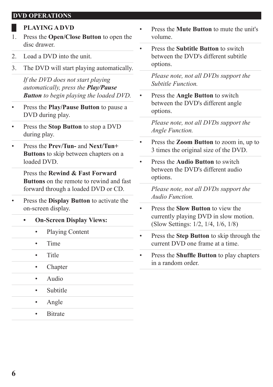 GPX HT219B User Manual | Page 6 / 20