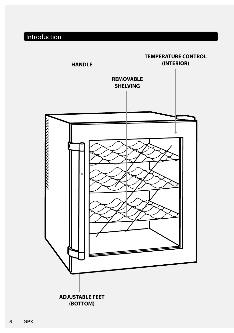 Introduction | GPX 1536-0810-10 User Manual | Page 6 / 12