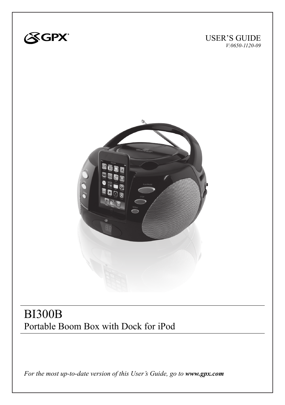 GPX 0650-1120-09 User Manual | 12 pages