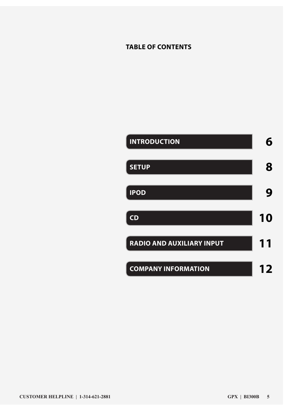 GPX 0650-1120-09 User Manual | Page 5 / 12