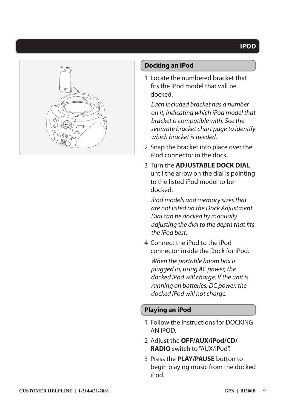 GPX 0650-1120-09 User Manual | Page 9 / 12