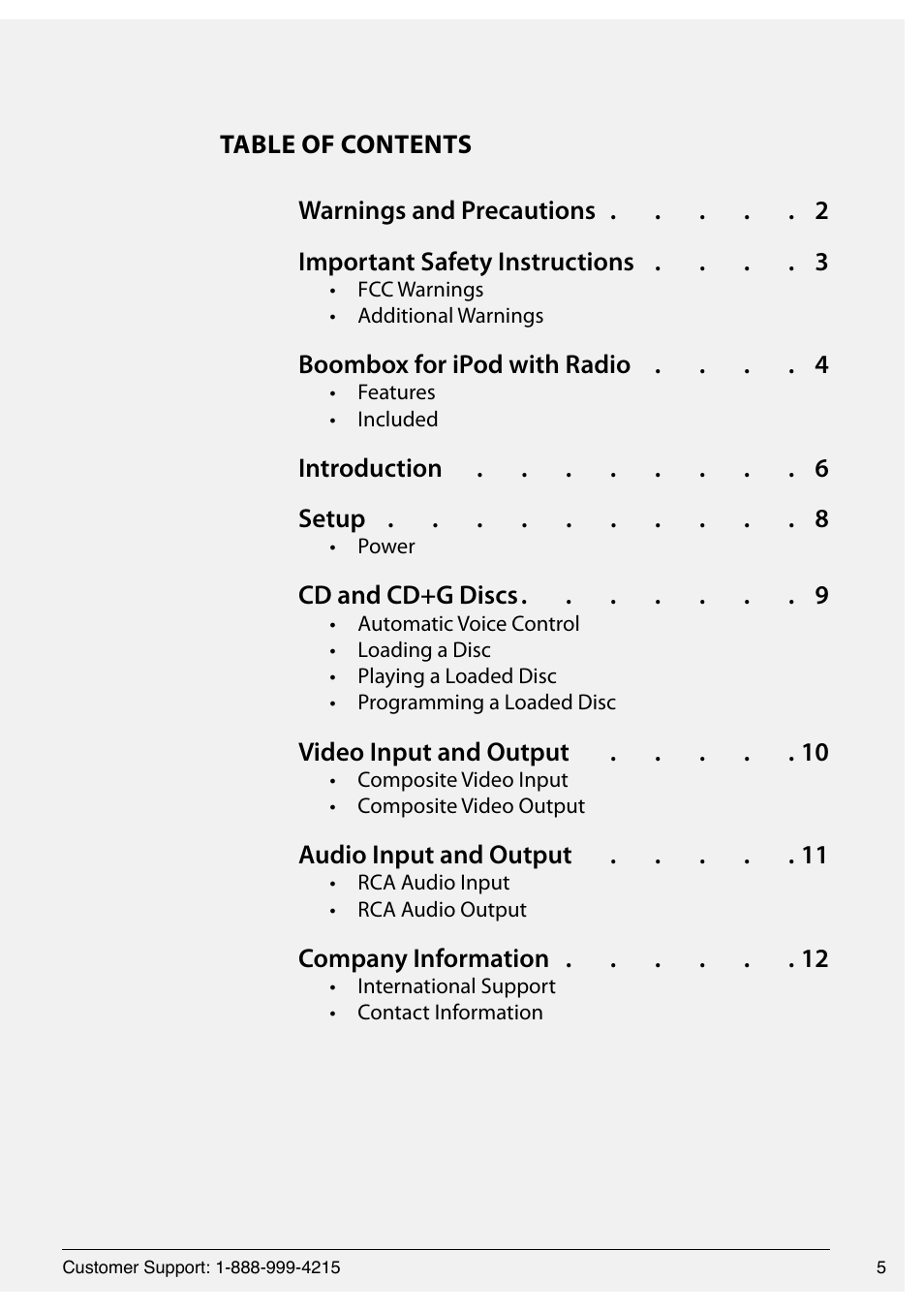 GPX JM250S User Manual | Page 5 / 12