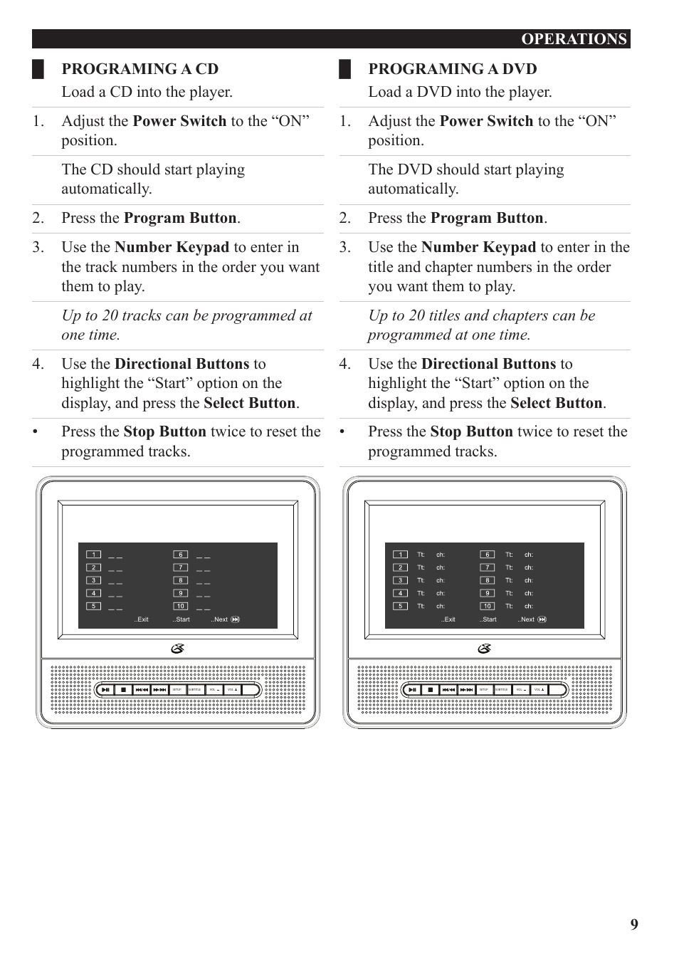 GPX PD7709B User Manual | Page 9 / 20