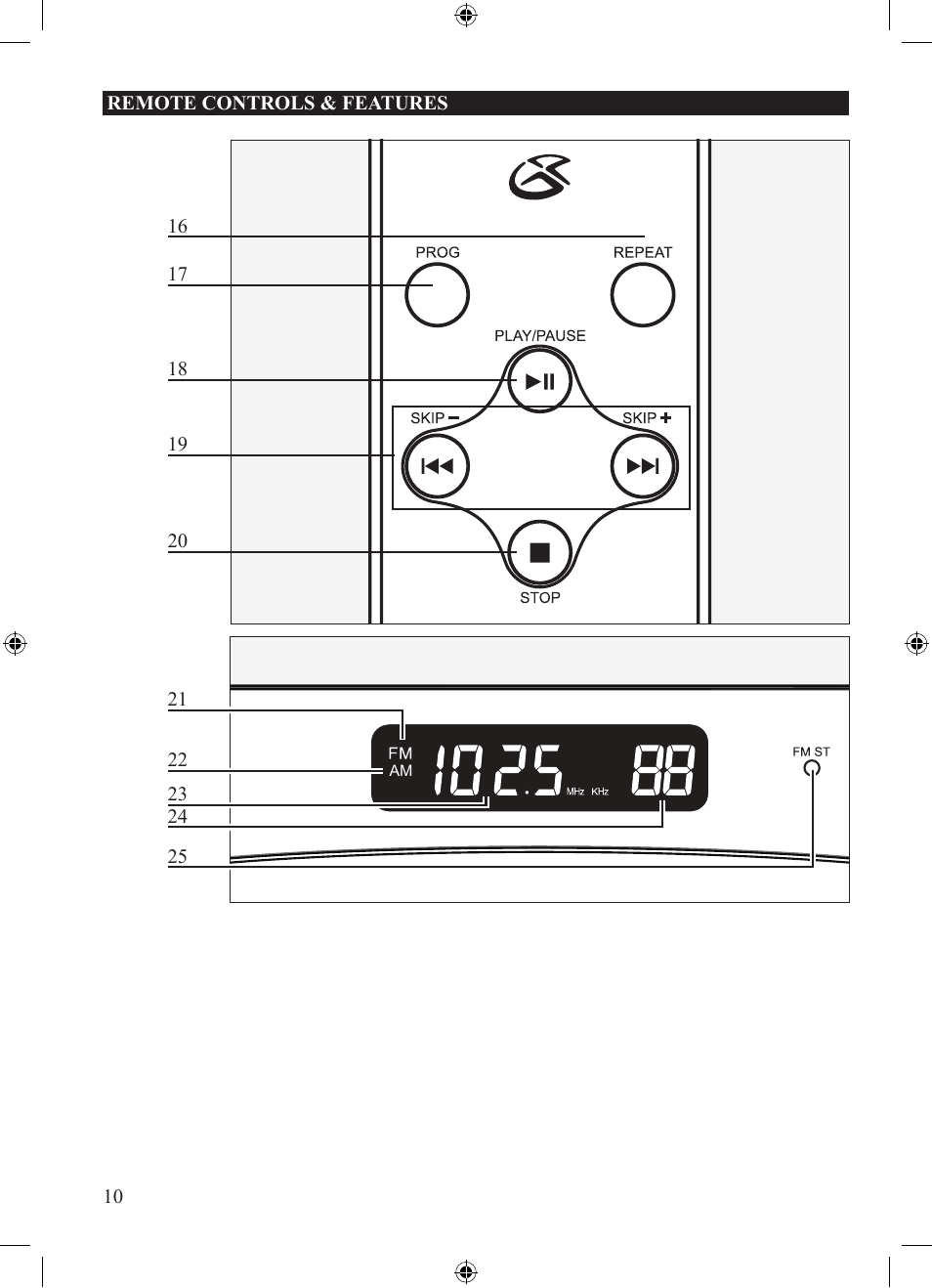 GPX BC219B User Manual | Page 10 / 12