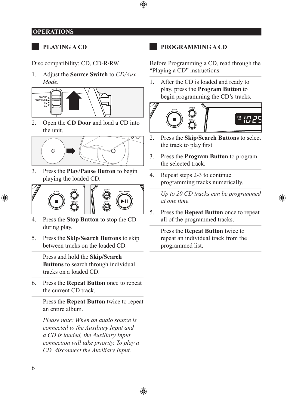 GPX BC219B User Manual | Page 6 / 12