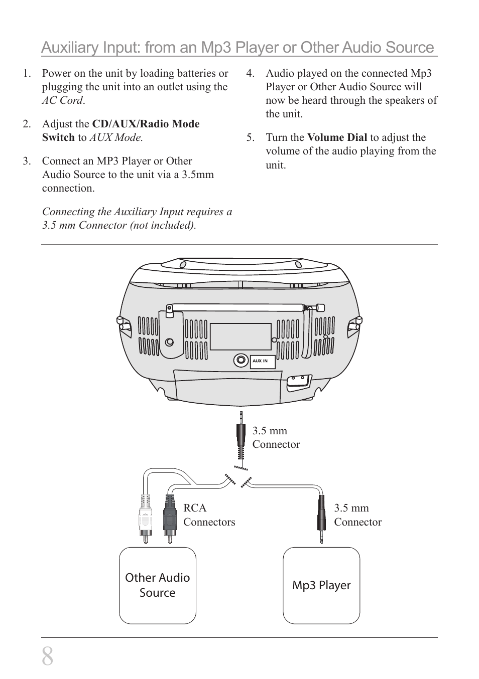 GPX BC118B User Manual | Page 8 / 12