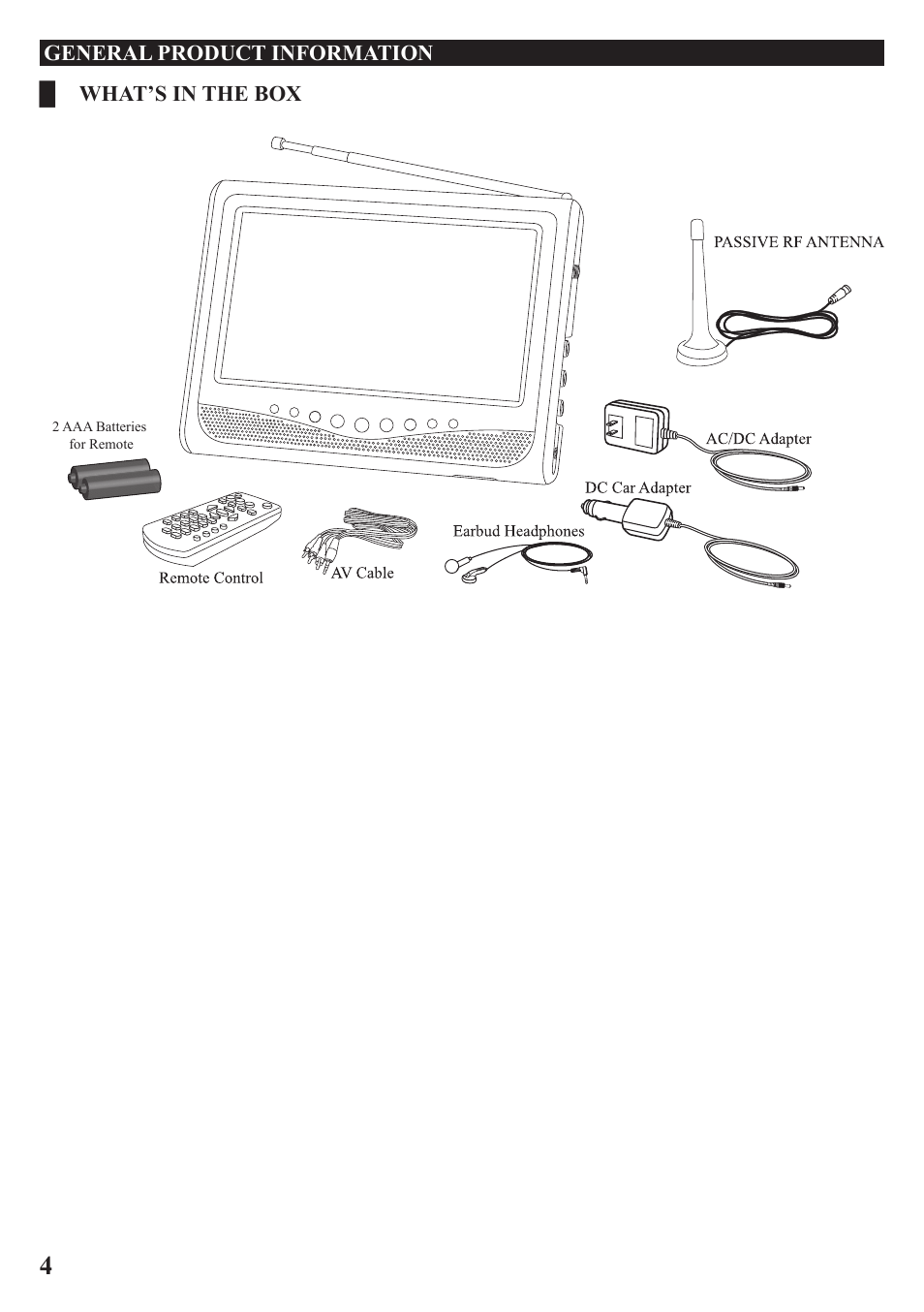 GPX TL709 User Manual | Page 4 / 12