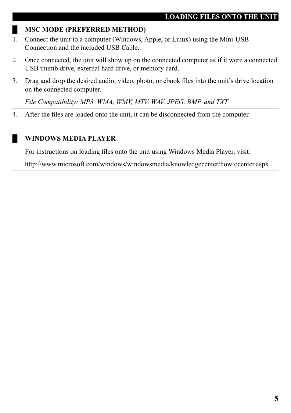 GPX ML759B User Manual | Page 5 / 12