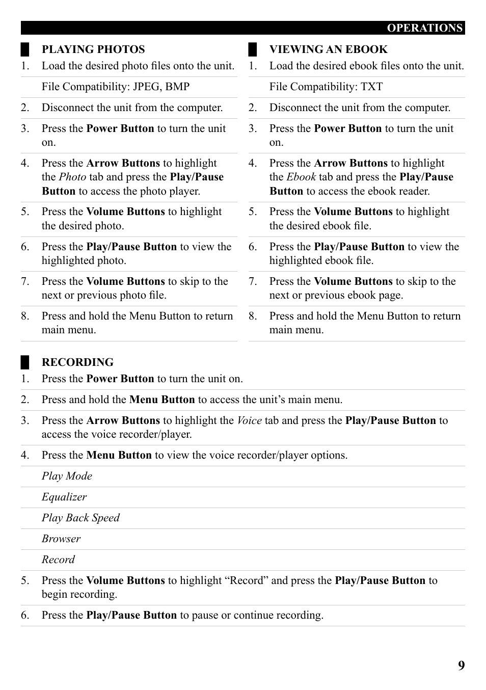 GPX ML759B User Manual | Page 9 / 12