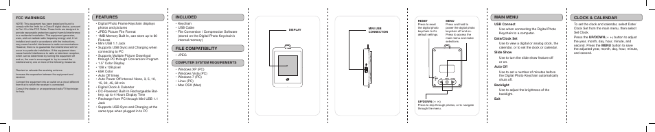 GPX PF150B User Manual | 2 pages