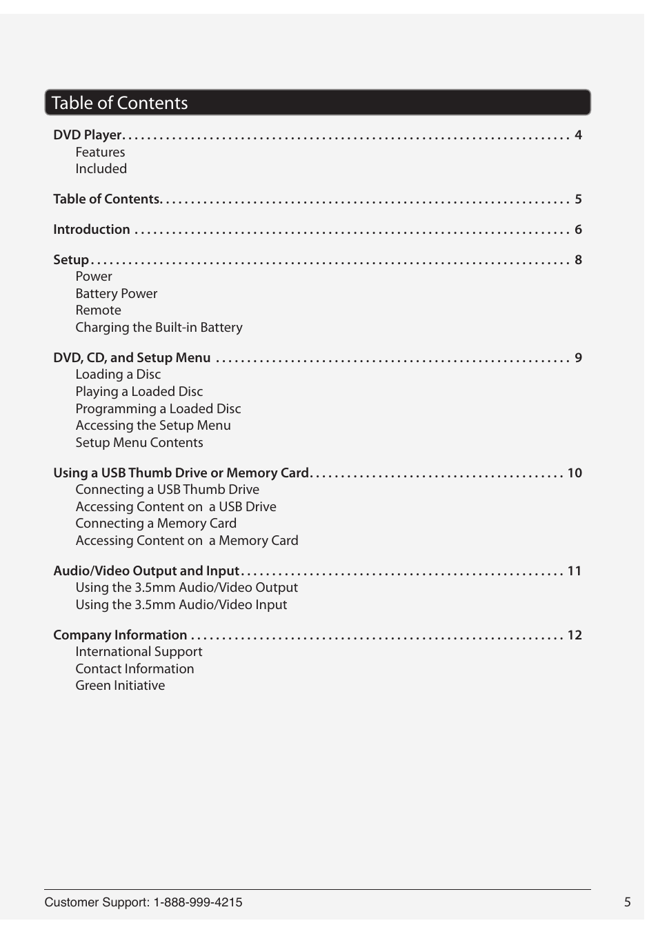 GPX PD951 User Manual | Page 5 / 12