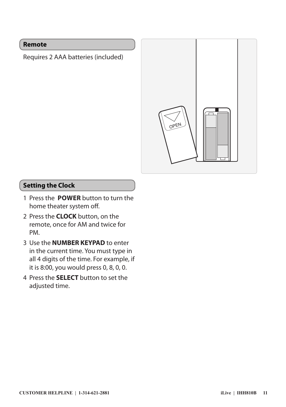 GPX IHH810B User Manual | Page 11 / 20