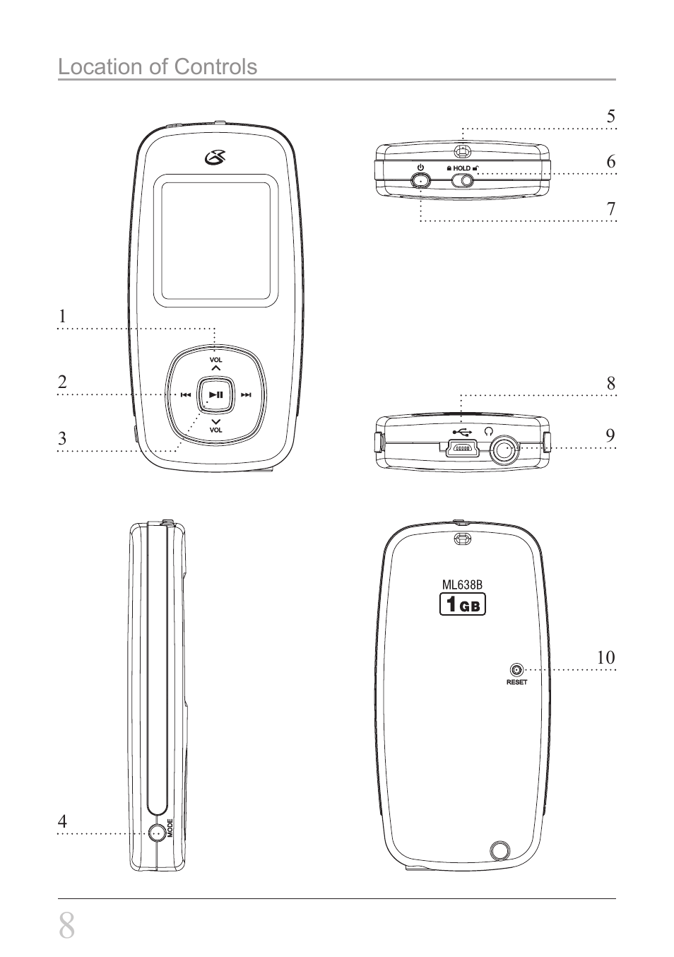 GPX ML6X8B User Manual | Page 8 / 12