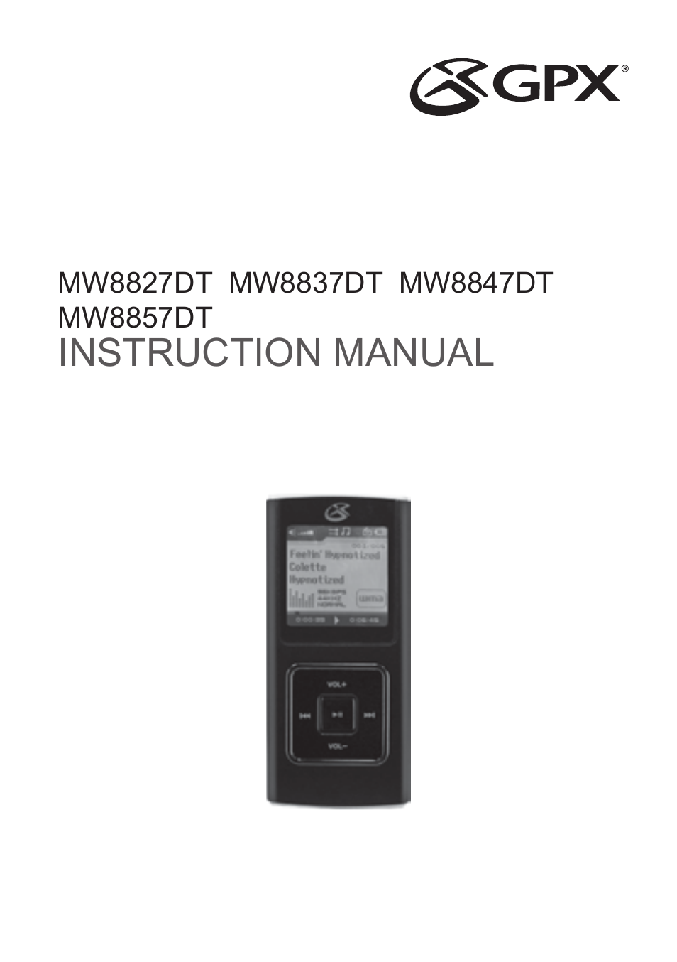 GPX MW8837DT User Manual | 12 pages