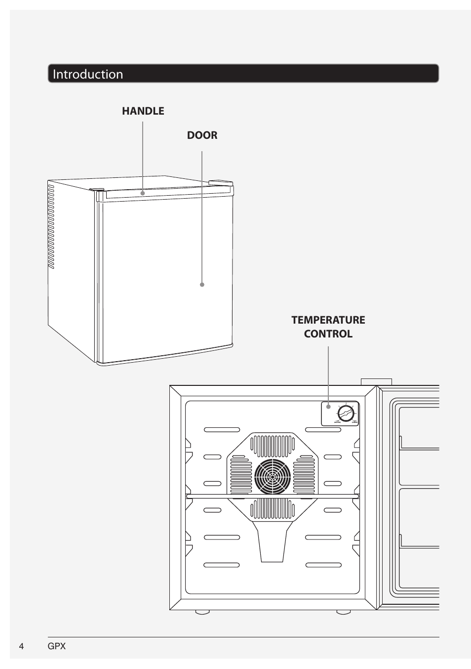 Introduction 4, Introduction | GPX AF100S User Manual | Page 4 / 8