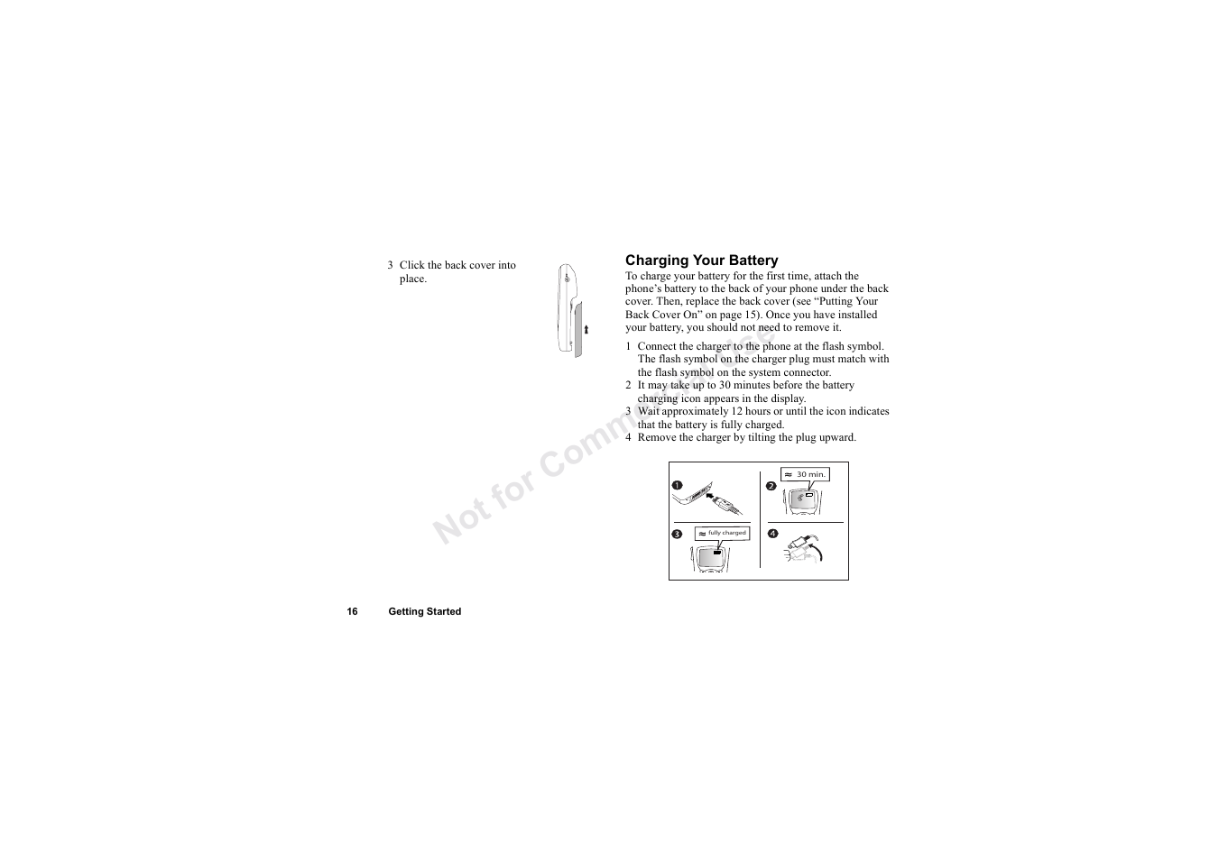 No t fo r c om me rci al u se | Sony Ericsson T62u User Manual | Page 17 / 99