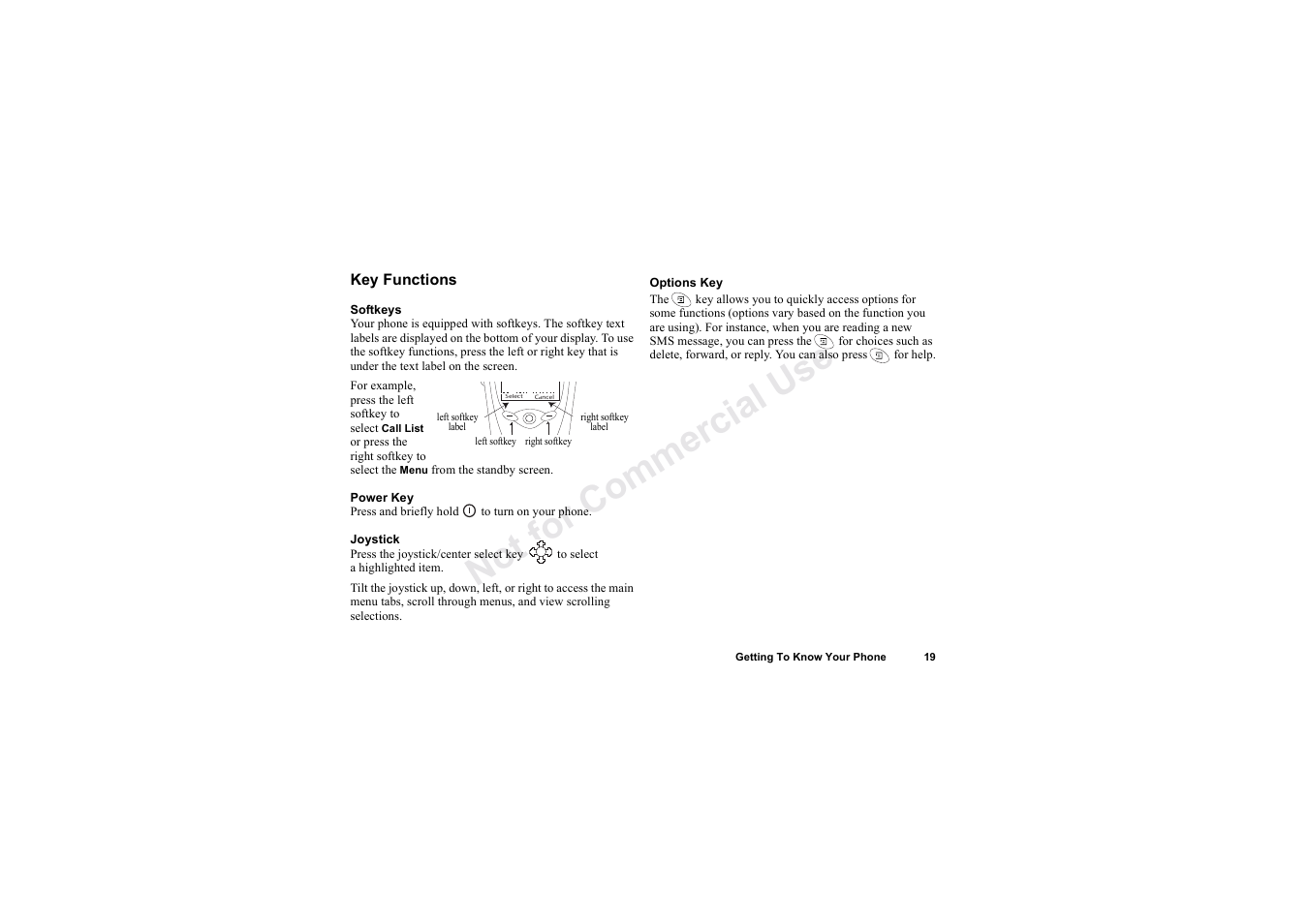 No t fo r c om me rci al u se | Sony Ericsson T62u User Manual | Page 20 / 99