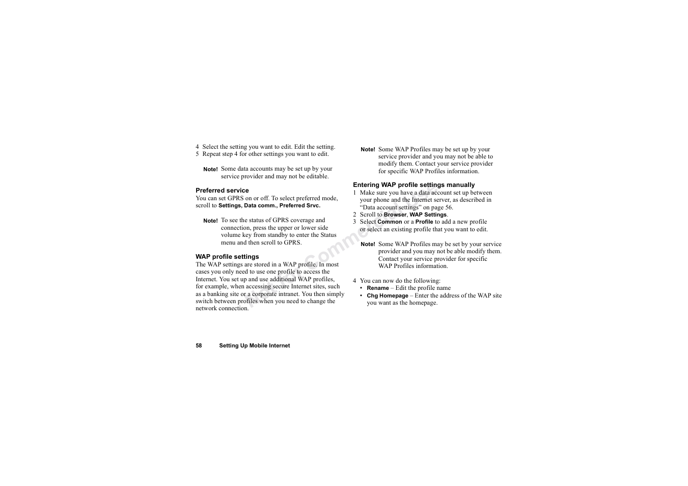 Sony Ericsson T62u User Manual | Page 59 / 99