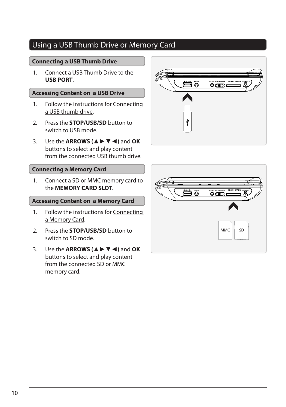 GPX PD931B/BU/R User Manual | Page 10 / 12