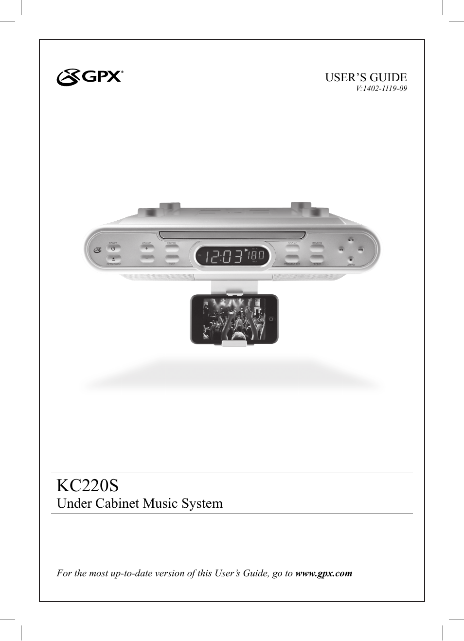 GPX KC220S User Manual | 12 pages