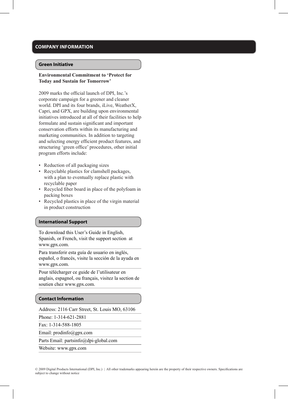 GPX KC220S User Manual | Page 12 / 12