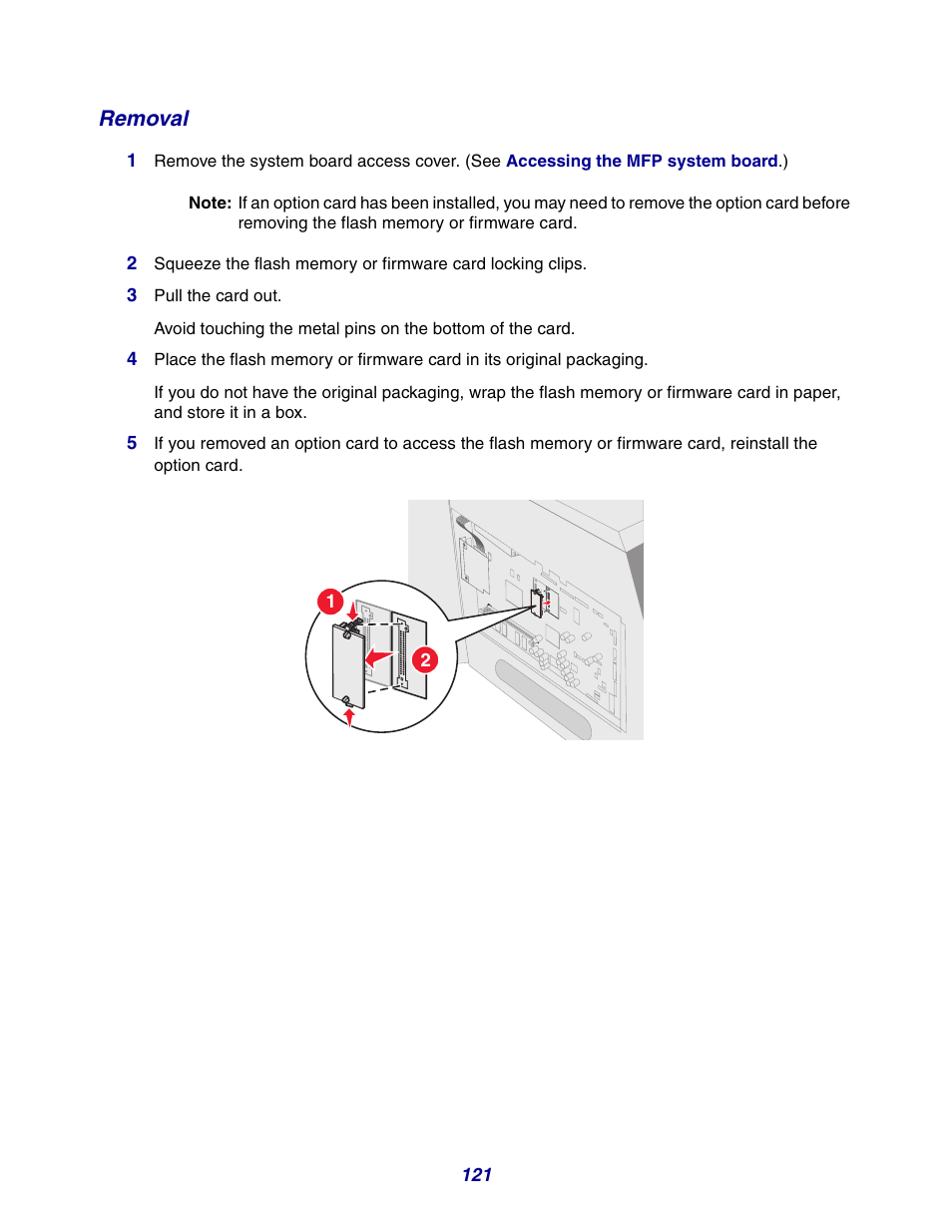 Removal | GPX X642 User Manual | Page 121 / 191