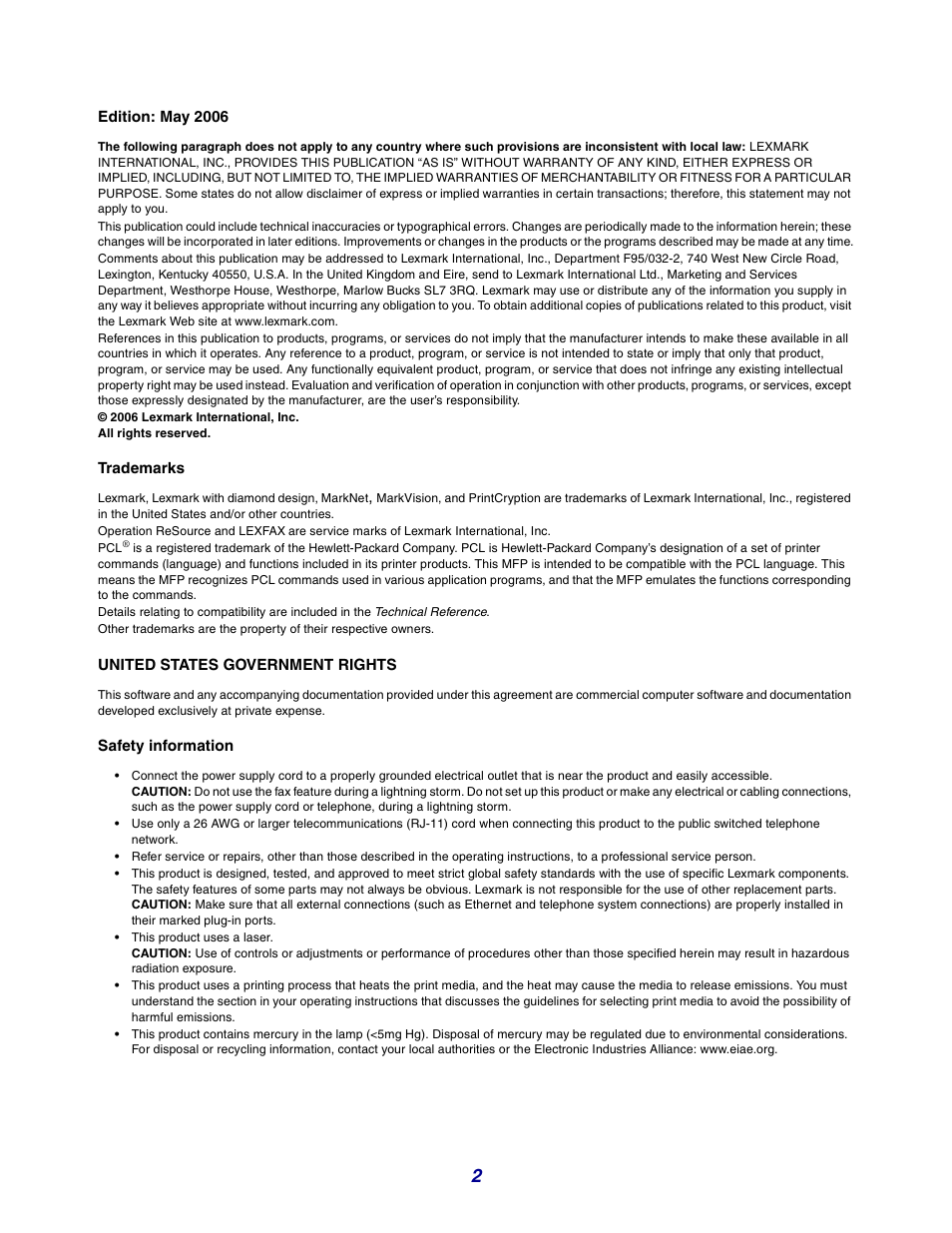 GPX X642 User Manual | Page 2 / 191