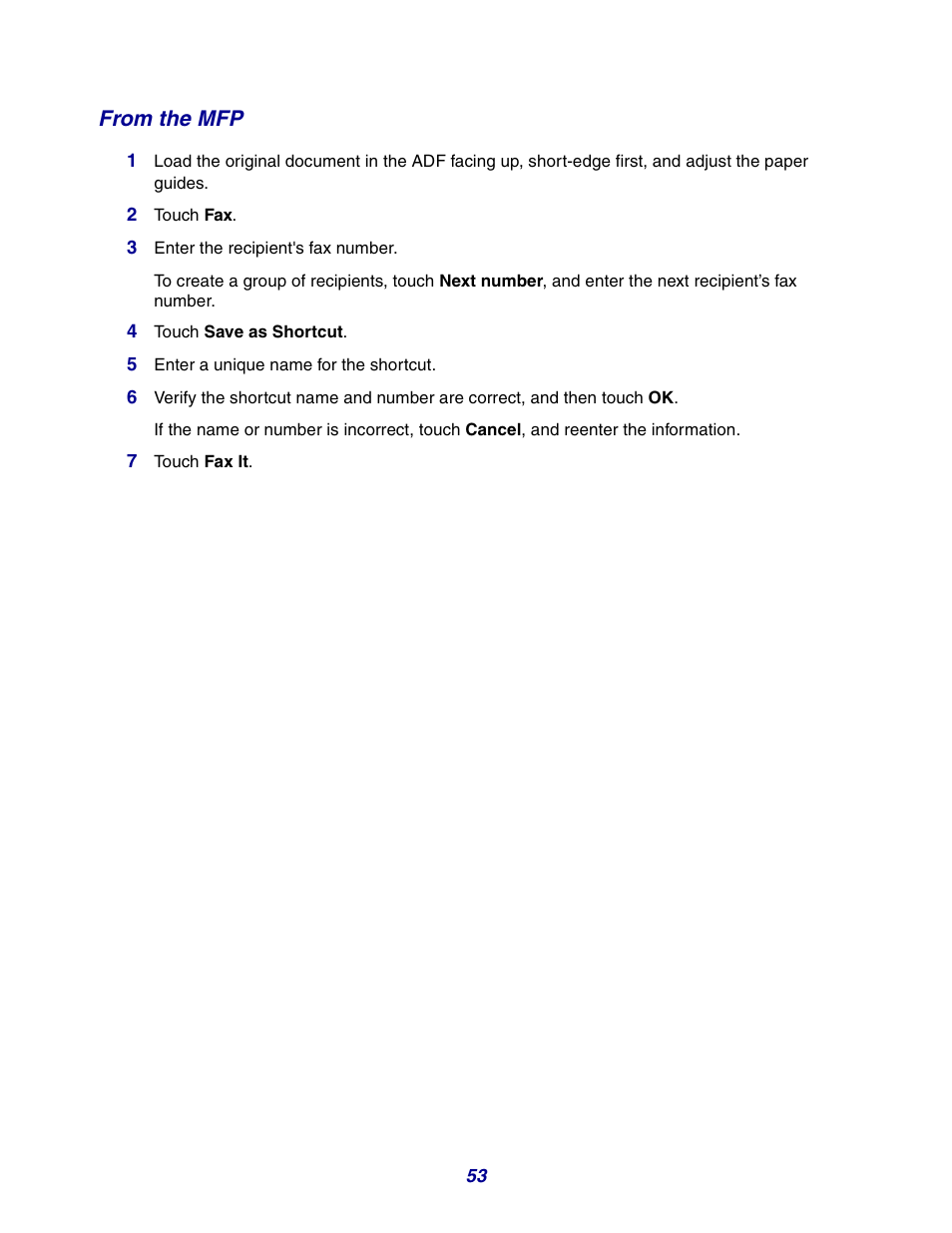 From the mfp | GPX X642 User Manual | Page 53 / 191