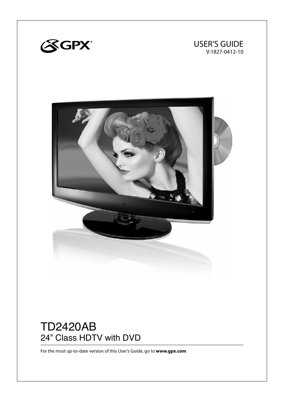 GPX TD2420AB User Manual | 16 pages