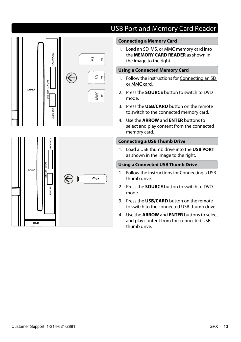 GPX TD2420AB User Manual | Page 13 / 16