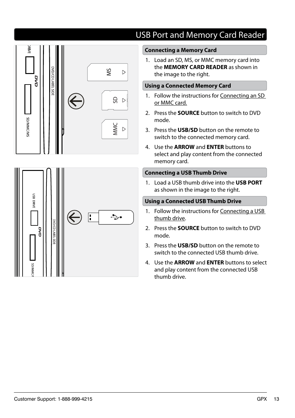 GPX TD2220 User Manual | Page 13 / 16