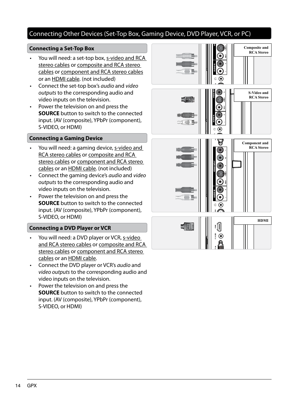 GPX TD2220 User Manual | Page 14 / 16