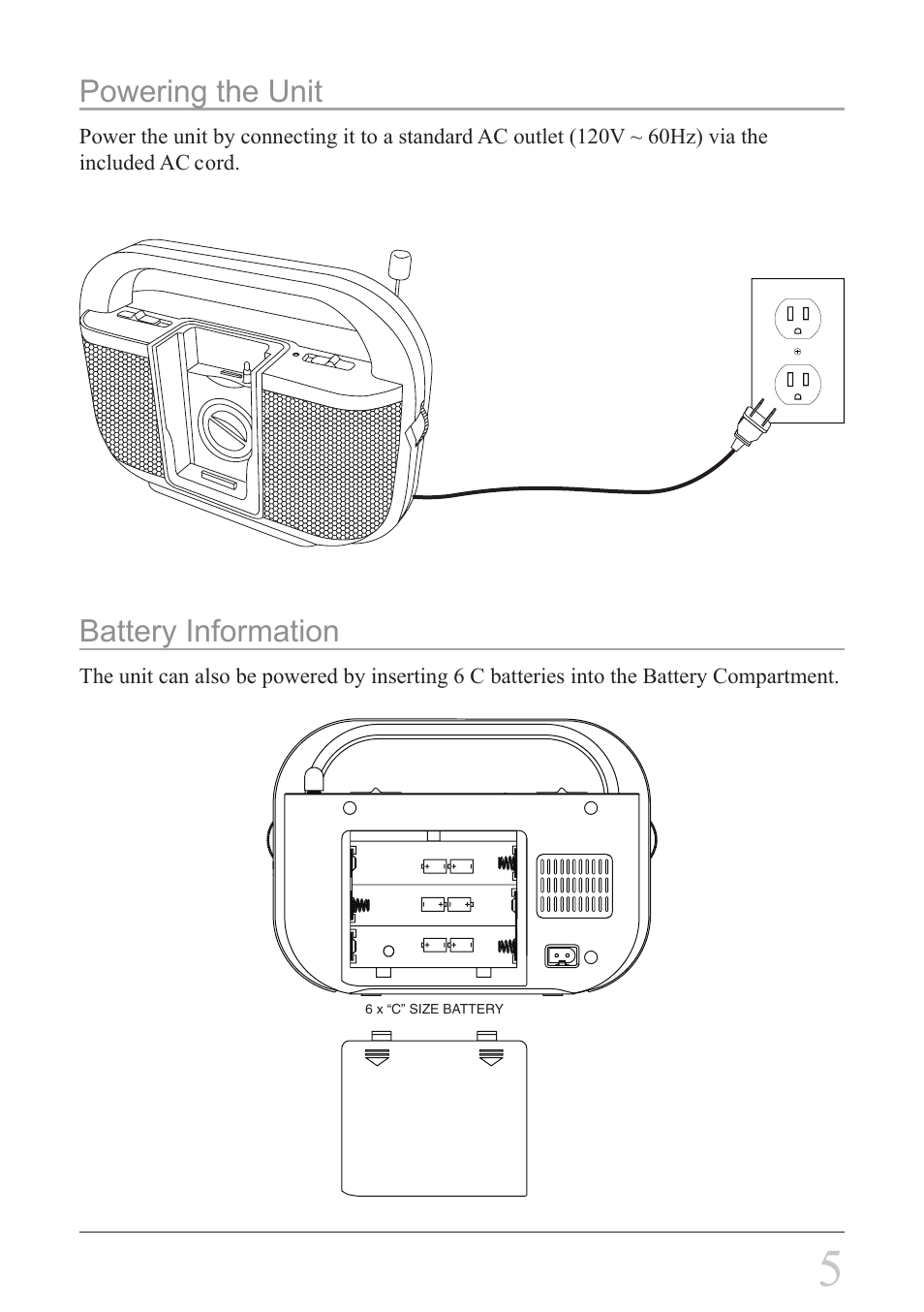 GPX BI108B User Manual | Page 5 / 12