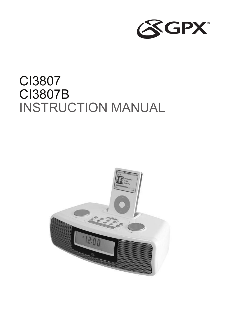 GPX ci3807b User Manual | 8 pages